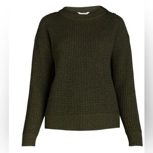 🎂😀🔥Time and Tru - Olive Green Waffle Knit Sweater - XL